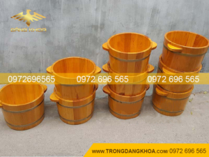 Chậu gỗ ngâm chân