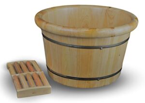 Thùng ngâm chân gỗ Pơ mu massage là gì?