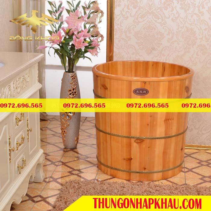 Bồn tắm gỗ tròn 2020