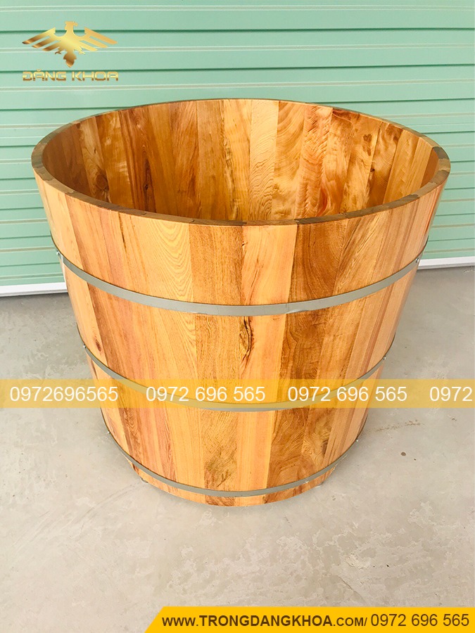 Bồn tắm tròn gỗ Pơ Mu giá rẻ