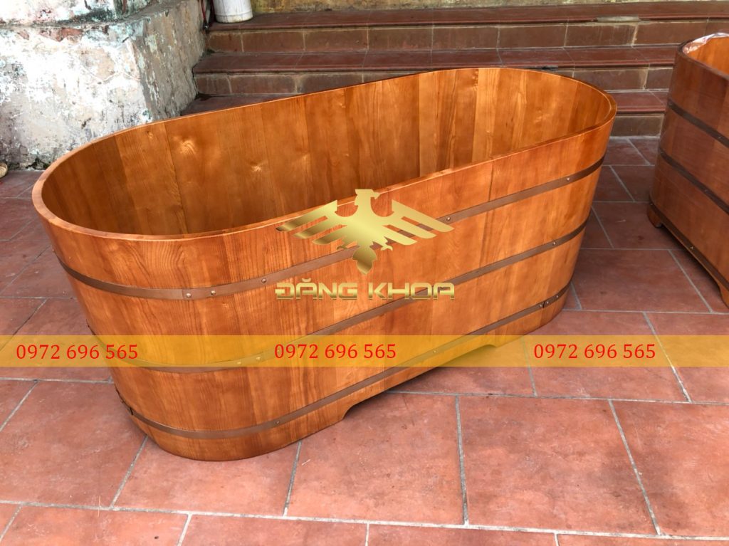 Đơn vị cung cấp bồn tắm gỗ Pơ mu 110cm uy tín