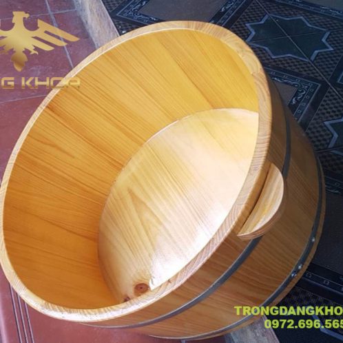 Chậu Gỗ Ngâm Chân Gỗ Thông Nhật