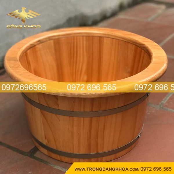 Chậu Gỗ Ngâm Chân Gỗ Thông Nhật
